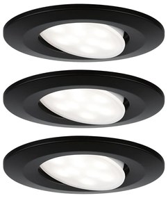 Paulmann 99991 LED Recessed luminaire Calla spotlámpa, fekete, 4000K természetes fehér, beépített LED, 680 lm, IP65