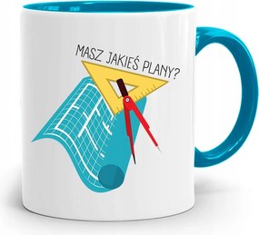 Kék Építész Bögre Vannak Terveid, fényképes nyomtatással