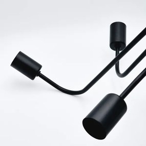 Felületre szerelhető csillár  TRINITY 5xE27/15W/230V fekete