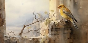 Poszter 91,3x44,5cm Kanári a szélen