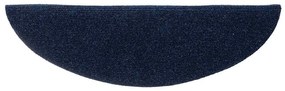 20 db öntapadós lépcsőszőnyeg, 56 x 17 x 3 cm, sötétkék, félkör alakú