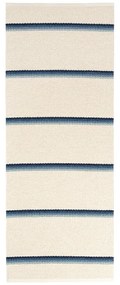 Kék-krémszínű kültéri-beltéri futószőnyeg 70x180 cm Olle Blue Vanilla – Pappelina