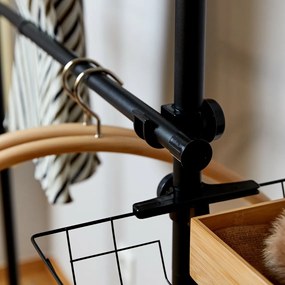 Wenko 2 db Herkules teleszkópos vízszintes rúdszett, fekete