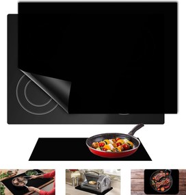 Indukciós főzőlap védőszőnyeg főzési funkcióval Fekete 61x53cm