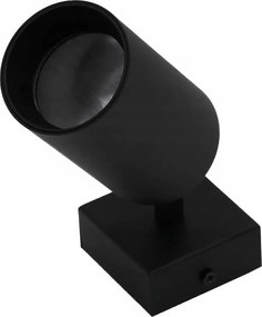 Fali mennyezeti lámpa modern fekete állítható reflektor Idealed