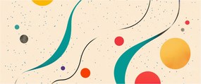 Kép - Minimalista színes illusztráció (120x50 cm)
