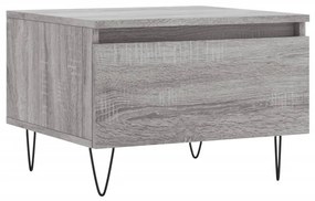 2 db szürke sonoma szerelt fa dohányzóasztal 50 x 46 x 35 cm