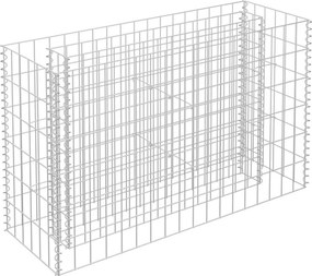 vidaXL horganyzott acél gabion magaságyás 90 x 30 x 60 cm