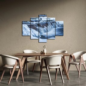 Egy folyó képe télen (150x105 cm)