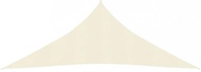 krémszínű HDPE napvitorla 160 g/m² 3 x 3 x 3 m