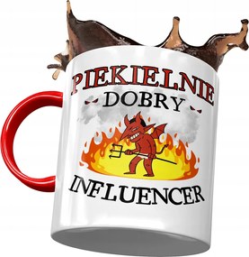 Piros Bögre Influencer Pokolian Jó Nyomtatott Fotóval