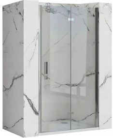 Rea - MOLIER összecsukható zuhanyajtó 100x190cm, króm profil - átlátszó üveg, REA-K6371