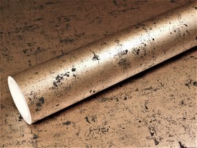 Fali tapéta dörzsölt réz beton vakolat