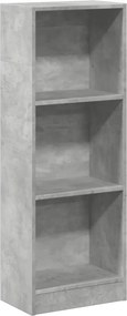 vidaXL betonszürke szerelt fa könyvespolc 40 x 24 x 109 cm