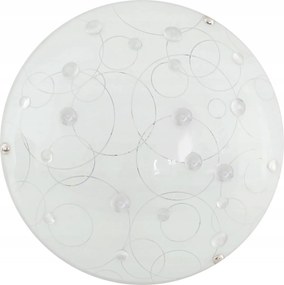 Plafon Candellux Astro 13-39149 Led 10W fehér kerek üveg IP20