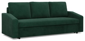 Zeus kanapéágy, kordbársony, hab töltet, döntött kartámasz, zöld