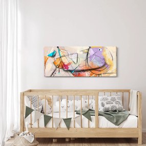 Kép - absztrakció, madár (120x50 cm)