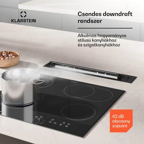 Klarstein Brisa páraelszívó, kihúzható, 710 m³/h, A+, LED, 42 dB, elszívó/recirkulációs üzemmód