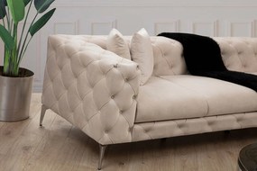 Design sarokkanapé Rococo ecru - jobb