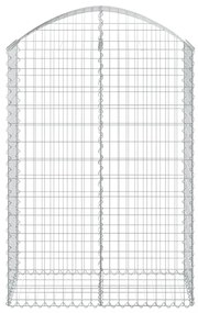 íves horganyzott vas gabion kosár 100x50x140/160 cm