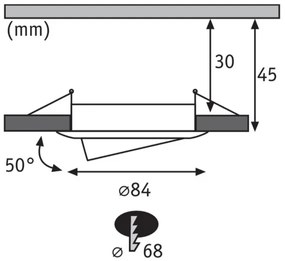 Paulmann 93940 -KÉSZLET 3x LED RGBW/2W IP23 Dimmelhető fürdőszobai beépíthető lámpa 230V
