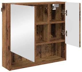 Fürdőszoba bútor szett 3 pcs Régi fa 61 x 35 x 64 cm Faanyag