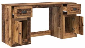 vidaXL Íróasztal szekrénnyel Öreg fa 154,5 x 50 x 75 cm Faanyag
