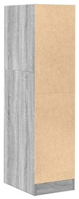 szürke sonoma színű szerelt fa patikaszekrény 30x118x77,5 cm