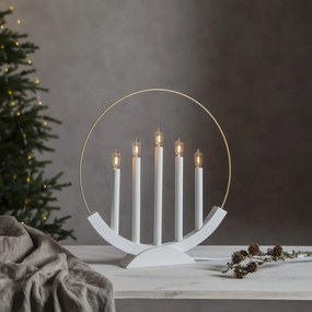 Fehér karácsonyi fénydekoráció Brace – Star Trading