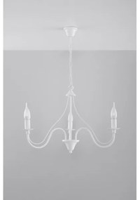 Csillár láncon MINERWA 3 3xE14/40W/230V fehér