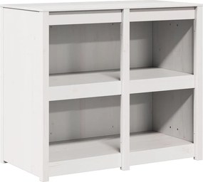 vidaXL Konyhaszekrény Meleg fehér 106 x 55 x 92 cm Tömör fenyőfa