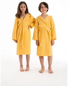 Sárga muszlin gyerek fürdőköpeny 9-10 év Muslin – Foutastic