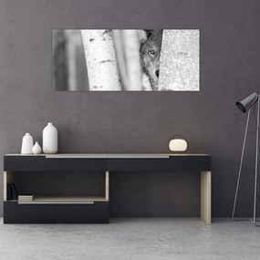 Kép - Farkas az erdőben (120x50 cm)