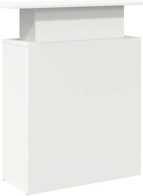 recepciós pult fehér 100x40x104 cm szerelt fa
