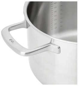 Indukciós tűzhelyhez alkalmas rozsdamentes acél lábas fedővel 5,5 l Lucca 3.0 – FABINI