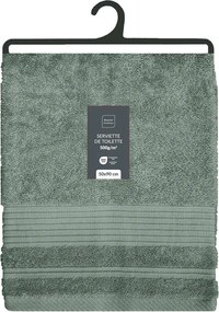 Zsályaszínű frottír pamut törölköző 50x90 cm Tendresse – douceur d'intérieur