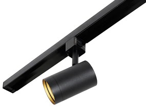 1 fázisú fekete sínrendszer 4 spotlámpával és I-tápellátással négyzet alakban - Jeana