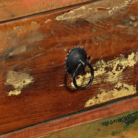 tömör újrahasznosított fa tálaló 120 x 35 x 76 cm