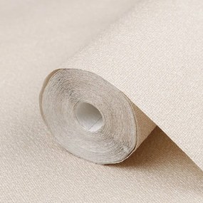 bézs egyszínű nem szőtt 3D tapéta 10 x 0,53 m