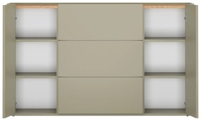 Elivo komód 150 cm fiókokkal - eukaliptusz / baltic dune tölgy