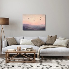 Üveg kép - Madárcsapat II. (70x50 cm)