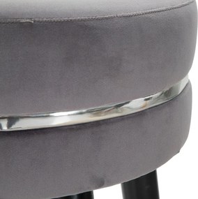 Szürke kárpitozott bárszék (ülésmagasság 74 cm) Paris – Mauro Ferretti