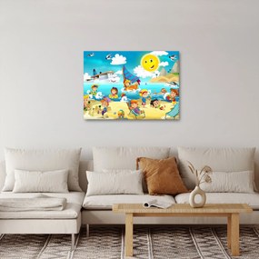 Kép - Egy nap a tengerparton (70x50 cm)