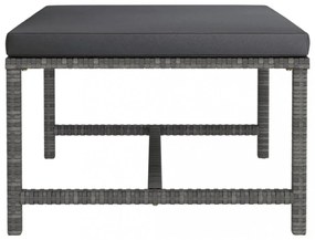vidaXL 12 részes szürke polyrattan kerti ülőgarnitúra párnákkal
