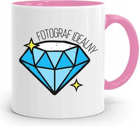 Rózsaszín Bögre Fotósnak Tökéletes Fotós Nyomtatott Fotóval