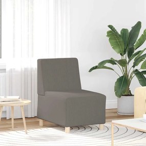 világosszürke kordbársony szövet kanapéfotel 55 cm