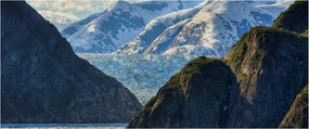 Tájkép hegyekkel (120x50 cm)