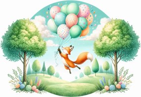 Fotótapéta - Boldog repülő róka (147x102 cm)
