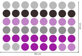 PIPPER. Falmatrica "Színes pöttyök" 5,5 cm Szín: Halvány kék