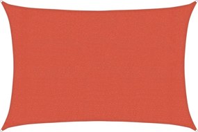 vidaXL terrakotta HDPE napvitorla 160 g/m² 3 x 5 m